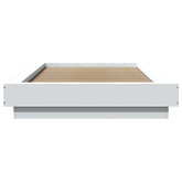 Rama łóżka podłogowego Biały 80 x 210 cm Drewno inżynieryjne