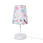 Lampka nocna Girl dziecięca klasyczna metalowa z abażurem