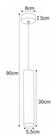 wisząca K-4825 z serii CORK Lampa