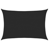 Żagiel przeciwsłoneczny, 160 g/m?, czarny, 2,5x3,5 m, HDPE
