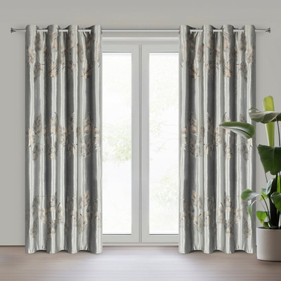 Zasłona Idalia srebrna 140x250