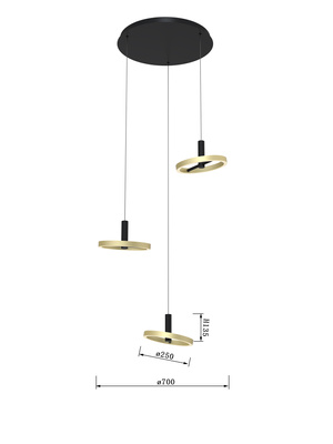 Lampa wisząca BREST 5016-304