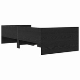 Ramka łóżka Czarny Dąb 90 x 190 cm Lite drewno sosnowe