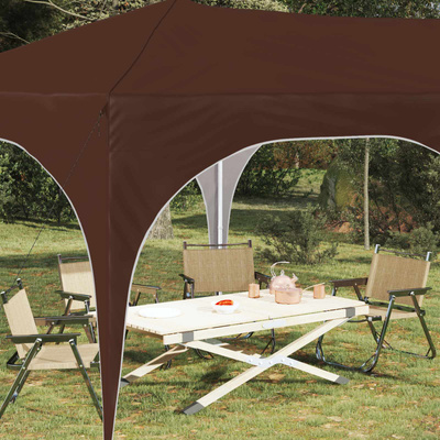 Namiot imprezowy rozkładany 575 x 288 x 245 cm brązowy