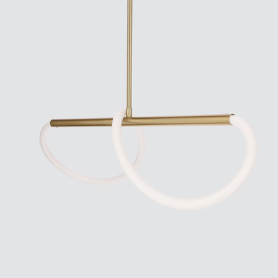 Lampa wisząca LED podłużna SUPREME 80 cm 3000K - designerska lampa nad stół