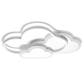 Lampa dziecięca LED sufit białe chmurki 58W+ pilot
