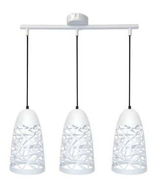 Lampa wisząca biała 3xE27 59cm SABRIN 33-54876