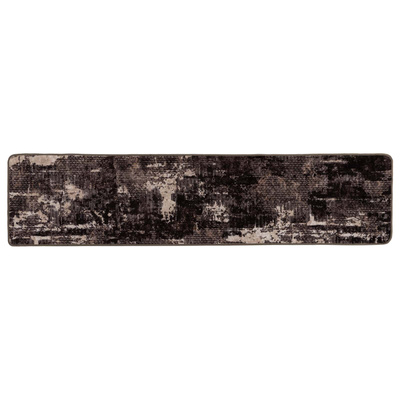 Chodnik dywanowy MARSA Czarny 80 x 450 cm Poliester i PVC