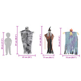 Zawieszany Duch Halloween 3 pcs Wielokolorowe 61 x 97 cm