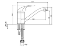 Bateria umywalkowa Mitris chrom  Invena