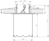 Oprawa stropowa chrom bezbarwny kryształ 40W G9 SK-73 Candellux 2203973