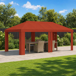 Pokrycie altany 6 x 3 m terakota Poliester 190 gsm