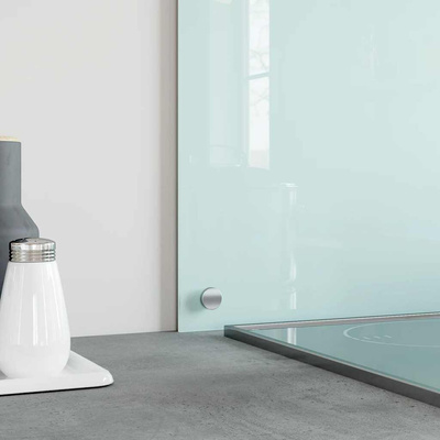 Panel ochronny do kuchni, biały, 70x50 cm, szkło hartowane