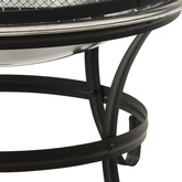 vidaXL Palenisko i grill 2-w-1, z pogrzebaczem, 56x56x49 cm, stal