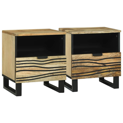 Szafka Nocna 2 szt. naturalny 40 x 33 x 46 cm