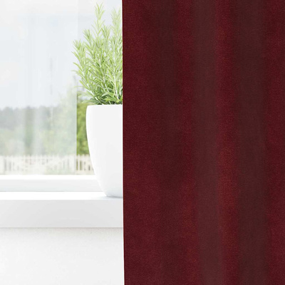 Zasłony zaciemniające 2 pcs Czerwone wino 140 x 260 cm Aksamit