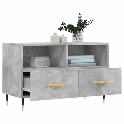 vidaXL Szafka pod TV, szarość betonu, 80x36x50 cm wariant 4