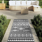 vidaXL Dywan zewnętrzny, czarny, 80x250 cm, PP