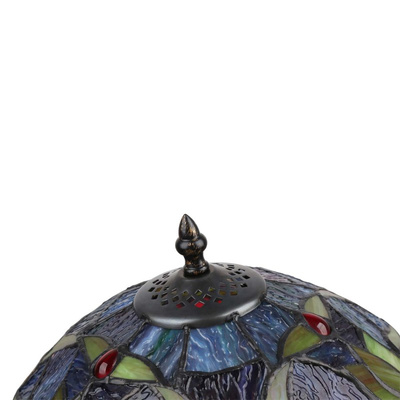 Lampa Stołowa Szklany Witraż E27 Abruzzo Capolavoro 1