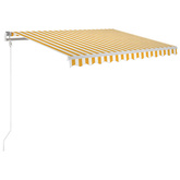 Automatycznie zwijana markiza, LED i czujnik wiatru, 300x250 cm