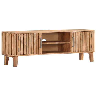 vidaXL Szafka pod TV, 130 x 30 x 45 cm, lite drewno akacjowe