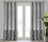 Zasłona Carli srebrna 140x250