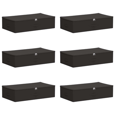 Skrzynia do przechowywania 6 pcs antracytowy 70 x 40 x 18 cm