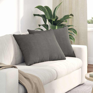 Poduszki na sofę 2 pcs Jasnoszary 70 x 50 cm Tkanina sztruksowa