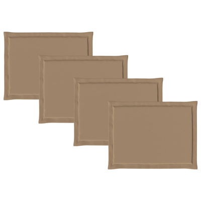 Poduszki na siedziska 4 pcs Ciemnoszary 47 x 36 x 2 cm