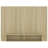 vidaXL Wisząca szafka pod TV, dąb sonoma, 120x23,5x90 cm