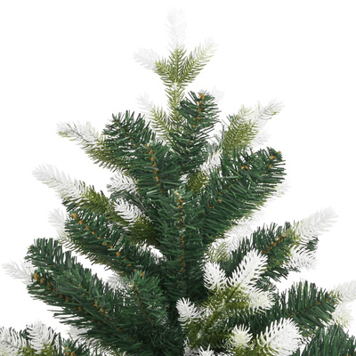 Sztuczna choinka zawiasowa, ośnieżona, 240 cm