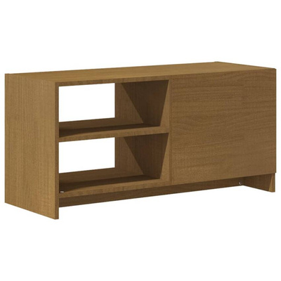 vidaXL Szafka pod TV, miodowy brąz, 80x31x39 cm, drewno sosnowe