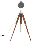 Lampa podłogowa na trójnogu, lite drewno mango, 165 cm