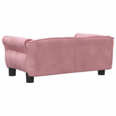 vidaXL Legowisko dla psa, różowe, 70x45x30 cm, aksamit