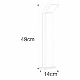 Lampa ogrodowa stojąca K-8147 z serii VIDAR