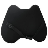 Poduszka pod plecy Czarny Pianka z pamięcią 40 x 32 x 13 cm