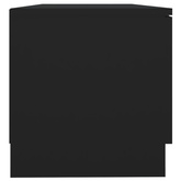 vidaXL Szafka pod TV, czarna, 80x35x36,5 cm, materiał drewnopochodny