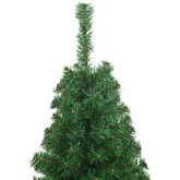 Sztuczna choinka o grubych gałązkach, zielona, 120 cm, PVC