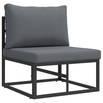 Meble Ogrodowe Metal Czarny i antracyt 70 x 71,5 x 71 cm