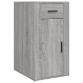vidaXL Biurko z szafkami, szary dąb sonoma, materiał drewnopochodny