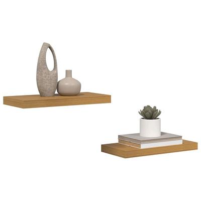 Półka ścienna 2 szt. Beżowy 50 x 23,5 x 3,8 cm