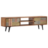 vidaXL Szafka pod TV, 140x30x40 cm, lite drewno akacjowe