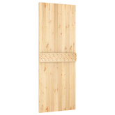 Drzwi przesuwne Naturalny i czarny 80 x 210 cm