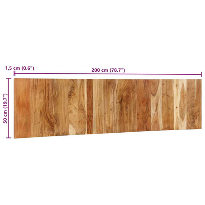 Zagłówek 200 cm lite drewno akacjowe