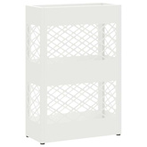 Stojak na Parasol Deszczowy Biały 28 x 12 x 41 cm Stal