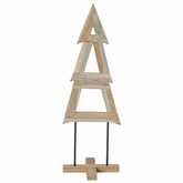 Choinka z podstawą Brązowy 120 cm Lite drewno tekowe