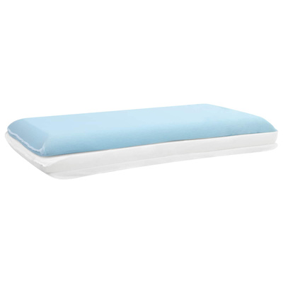 Poduszka do spania Gładki Biały 80 x 35 x 10 cm Pianka żelowa