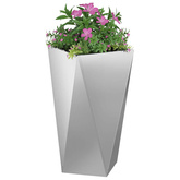 Donica Srebrny 40 x 40 x 75 cm Stal Galwanizowana