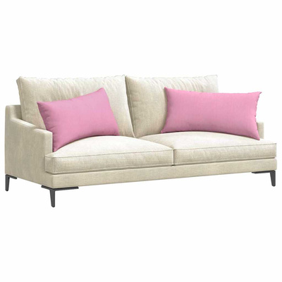 Poduszki na sofę 2 pcs Różowy 80 x 40 cm tkanina