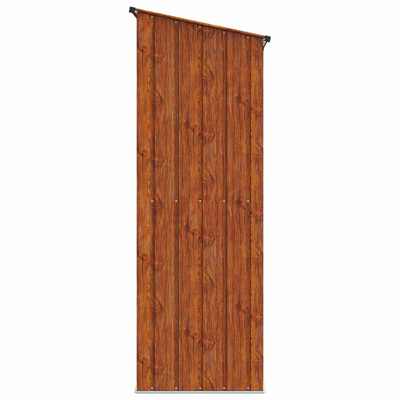 Schowki ogrodowe Brązowy 140,5 x 74 x 200 cm Metal